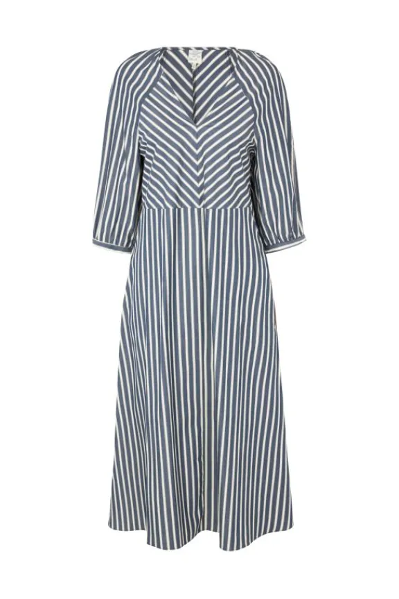 Baum Und Pferdgarten Aba Dress - Blue CPH Stripe | Dresses