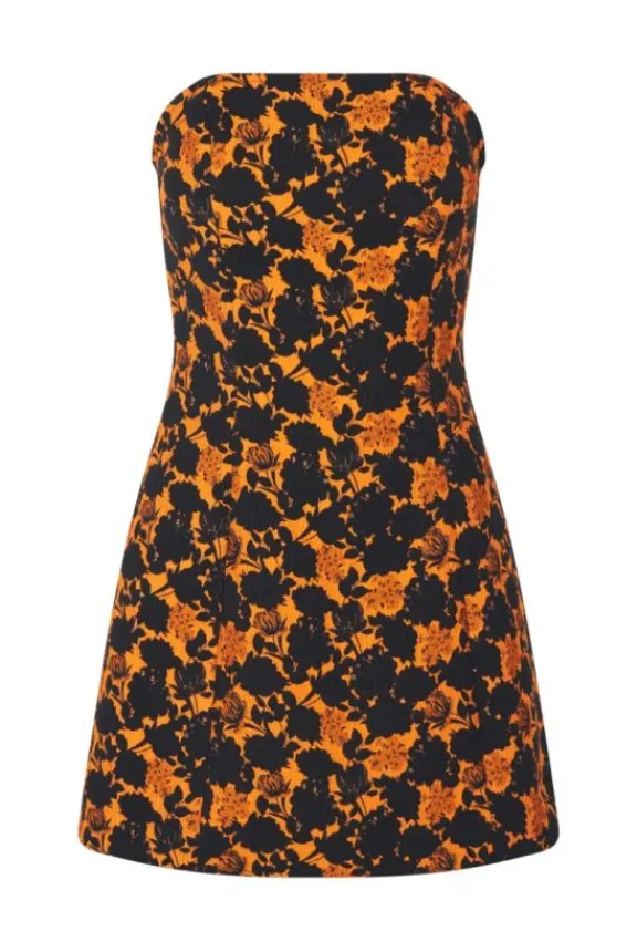 Baum Und Pferdgarten Acora Dress - Orange Black Flower | Dresses