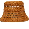 Weekend MaxMara Adito Crochet Raffia Hat - Camel | Hats And Gloves