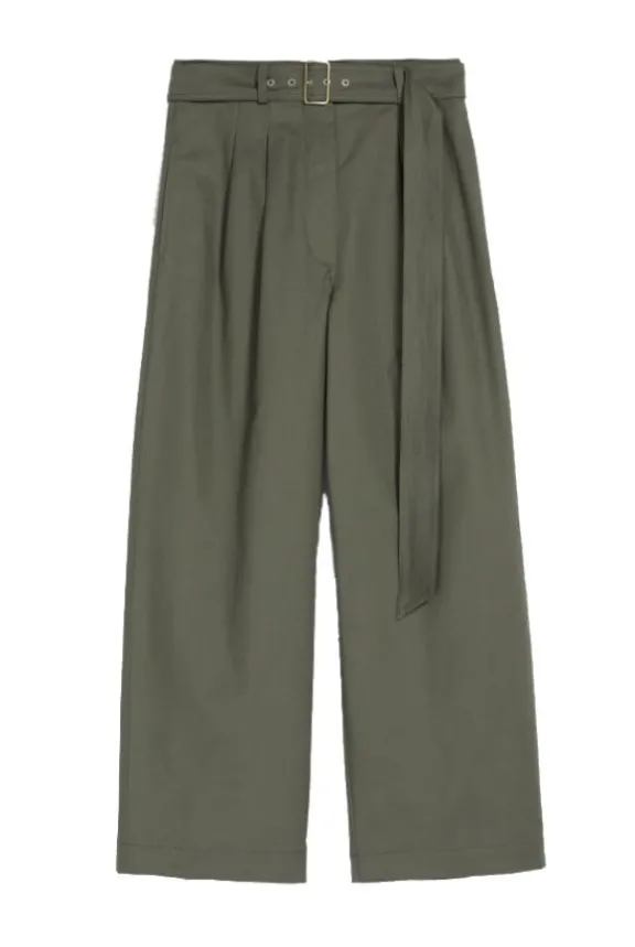 Weekend MaxMara Adorato Relaxed-Fit Trousers - Khaki | Trousers And Playsuits
