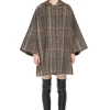 Weekend MaxMara Agitare Coat - Black Check | Jackets And Coats