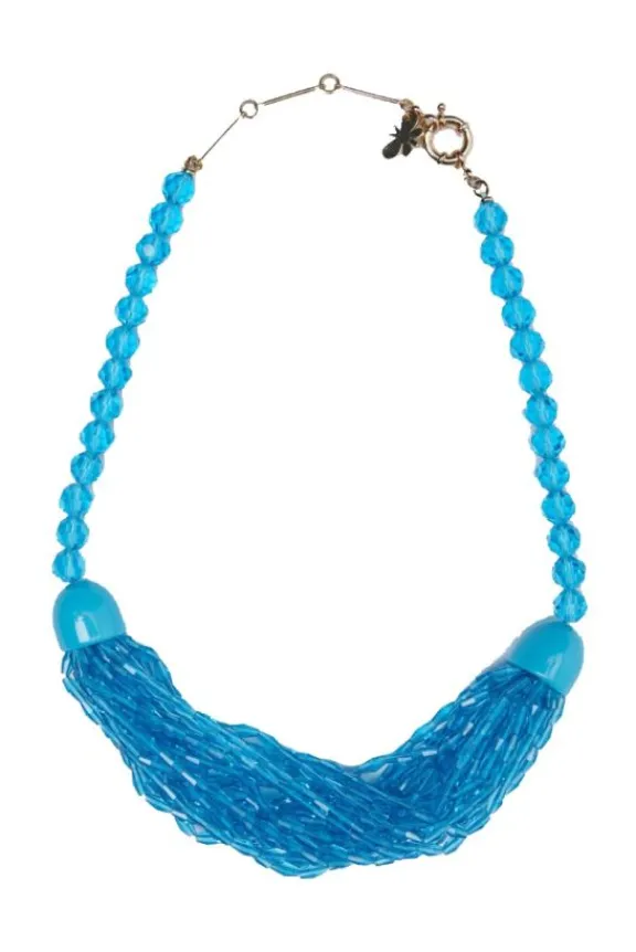 Weekend MaxMara Agro Glass & Resin Necklace - Light Blue | Jewellery | Gifts