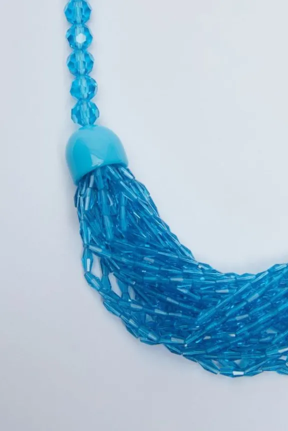 Weekend MaxMara Agro Glass & Resin Necklace - Light Blue | Jewellery | Gifts