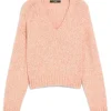 Weekend MaxMara Aloa Cotton and Alpaca Cropped Jumper - Orange | Knitwear