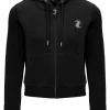 Juicy Couture Arched Diamante Classic Velour Zip Hoodie - Black | Suits & Co-Ordinates | Shirts And Tops