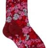 Paul Smith Archive Floral Socks - Burgundy | Hosiery