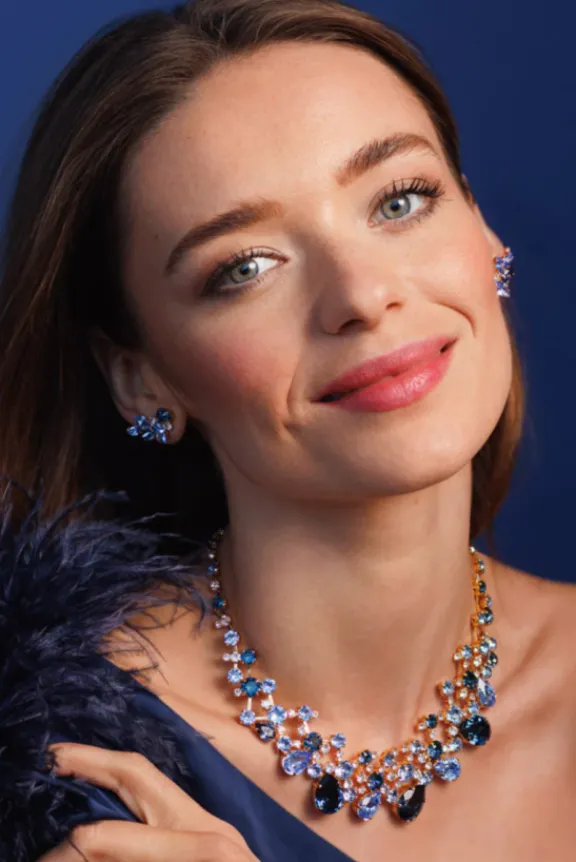 Caroline Svedbom Aurelia Necklace - Gold/Blue Combo | Jewellery