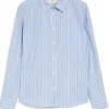 Weekend MaxMara Bahamas Striped Shirt - Light Blue | Shirts And Tops