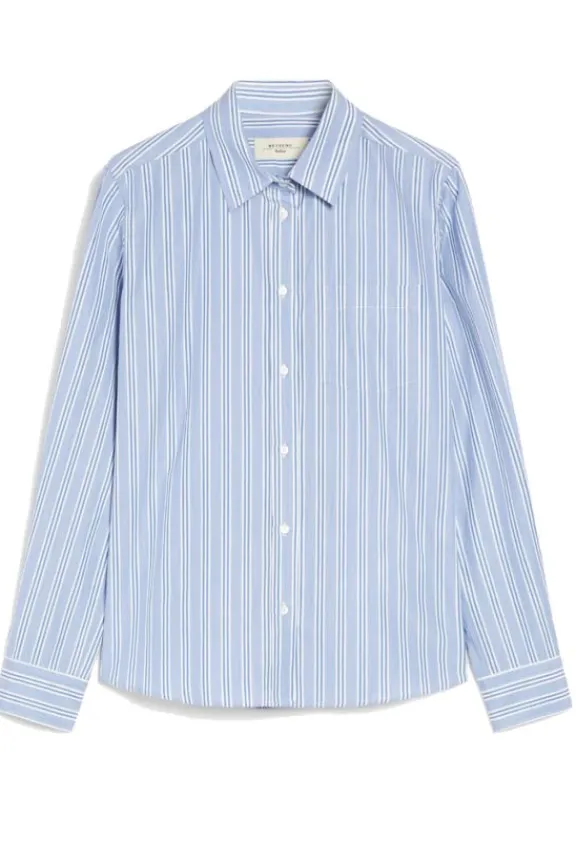 Weekend MaxMara Bahamas Striped Shirt - Light Blue | Shirts And Tops