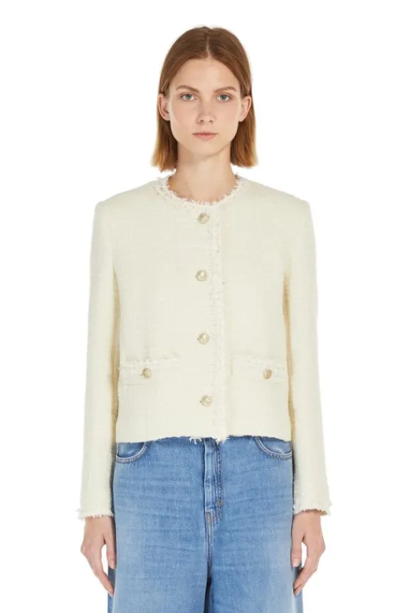 Weekend MaxMara Balia Single-Breasted Jacket - Ecru | Jackets And Coats