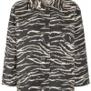Baum Und Pferdgarten Bessie Jacket - Black Whisper Zebra | Jackets And Coats