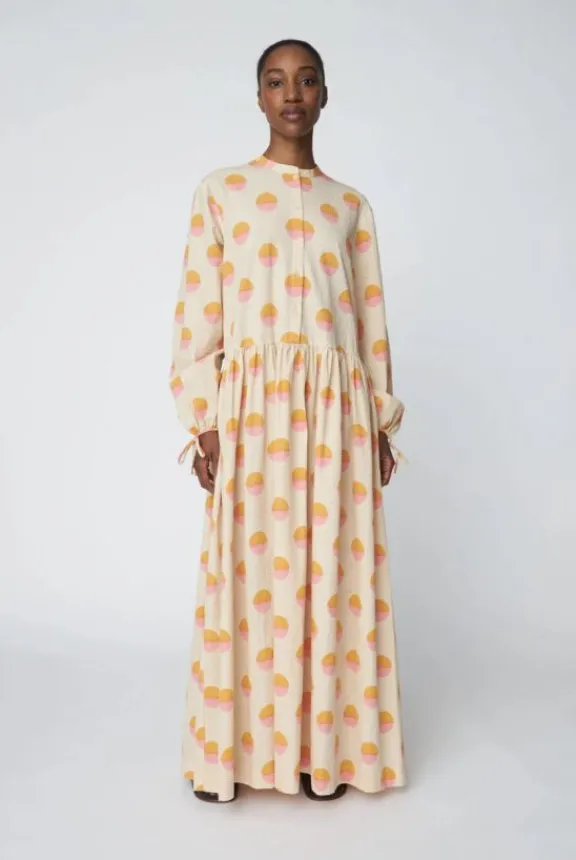 Stella Nova Big Dot Maxi Dress - Creme/Red | Dresses