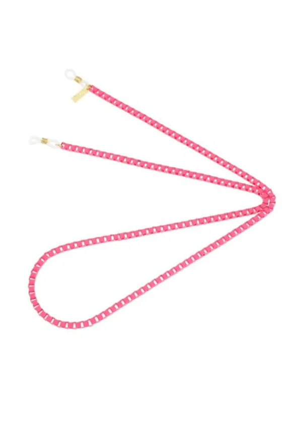 Talis Chains Box Chain Sunglasses Chain - Hot Pink | Sunglasses Chains | Glasses And Sunglasses