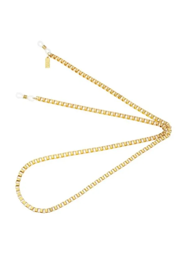 Talis Chains Box Chain Sunglasses Chain - Gold | Sunglasses Chains | Glasses And Sunglasses