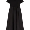 Weekend MaxMara Bronzo Wide Jersey Dress - Black | Dresses