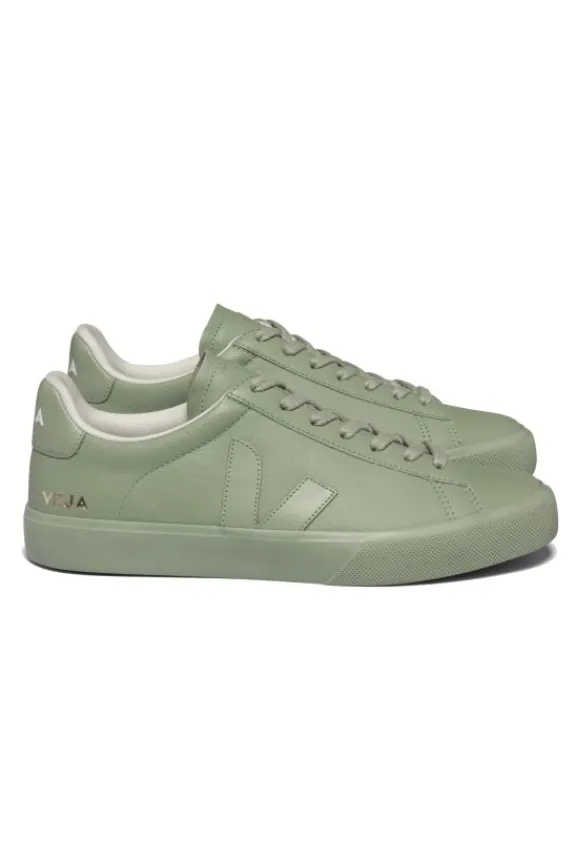 Veja Campo Chrome Free Leather Trainers - Full Clay | Veja