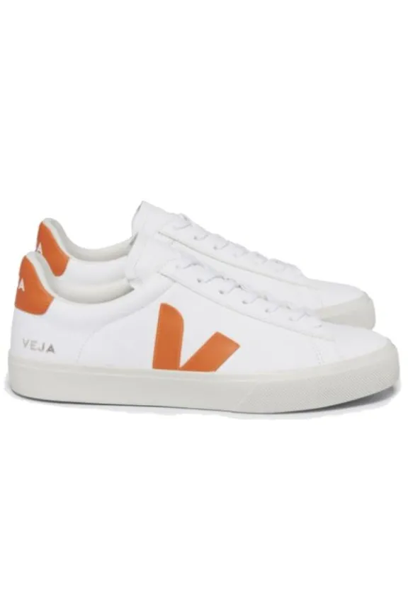 Veja Campo Chrome Free Leather Trainers - White Fury | Veja