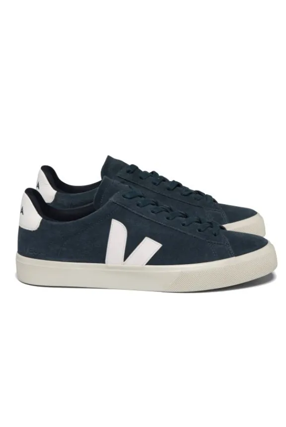 Veja Campo Suede Trainers - Nautico White | Veja