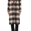 Paul Smith Check Double Breasted Coat - Pink | Jackets And Coats