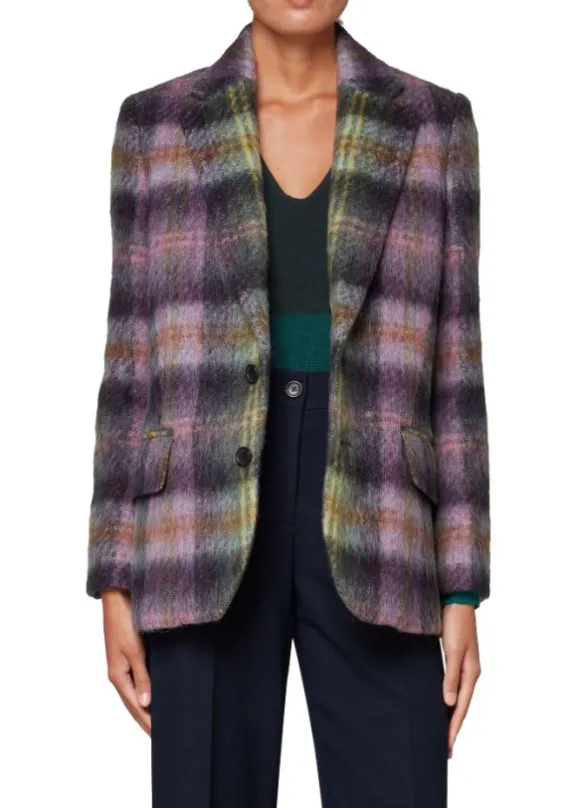 Paul Smith Check Wool-Blend Blazer- Multicolour | Jackets And Coats