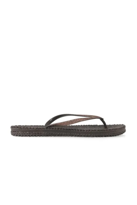 Ilse Jacobsen Cheerful Glitter Flip Flops - Prune | Ilse Jacobsen | Swimwear