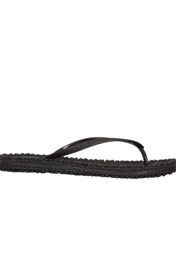 Ilse Jacobsen Cheerful Glitter Flip Flops - Black | Ilse Jacobsen | Swimwear