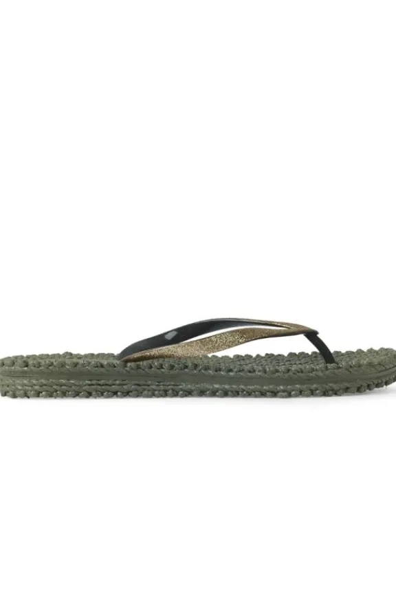 Ilse Jacobsen Cheerful Glitter Flip Flops - Army | Ilse Jacobsen | Swimwear