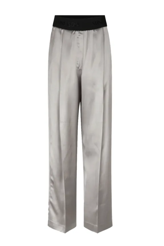 Stine Goya Ciara Pants - Grey Stone | Trousers And Playsuits