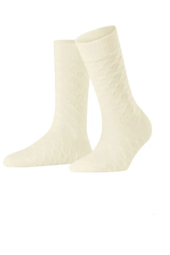 Falke Colossal Nest Boot Socks - Off-White | Hosiery