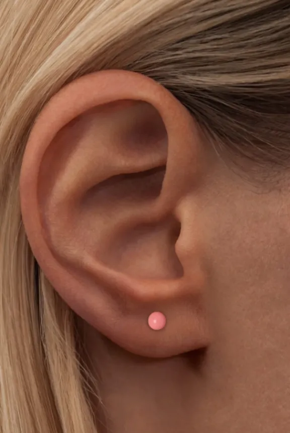 Lulu Copenhagen Colour Ball One Piece Enamel - Burnt Coral | Jewellery