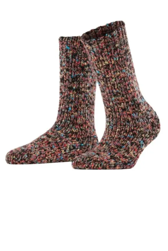 Falke Colour Flakes Boot Socks - Black | Hosiery