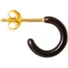 Lulu Copenhagen Colour Hoop One Piece Enamel - Black | Jewellery | Gifts