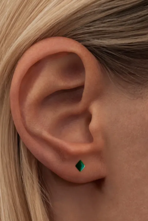 Lulu Copenhagen Confetti One Piece Enamel - Green | Jewellery