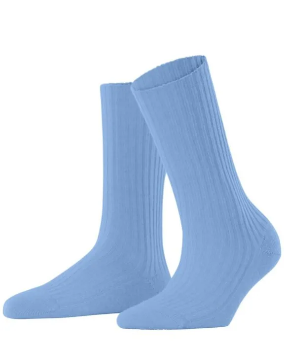Falke Cosy Wool Boot Socks - Arctic Blue | Hosiery