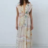 Stella Nova Cotton Tissue Printed Maxi Dress - Handkerchief Print | Dresses