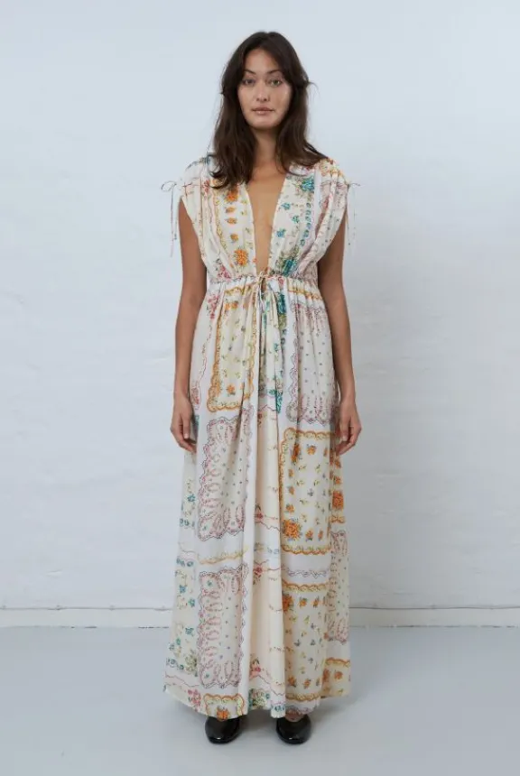 Stella Nova Cotton Tissue Printed Maxi Dress - Handkerchief Print | Dresses
