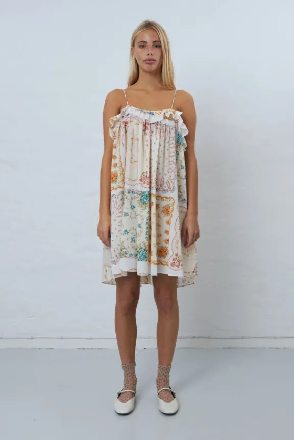 Stella Nova Cotton Tissue Printed Mini Dress - Handkerchief Print | Dresses