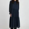Stella Nova Crispy Dress - Navy | Dresses