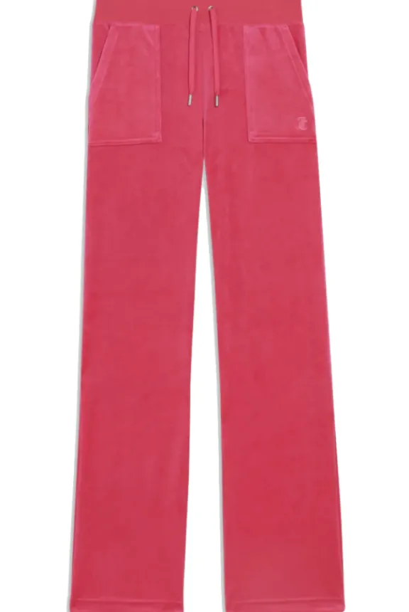Juicy Couture Del Ray Classic Velour Pocketed Bottoms - Pink Glo | Trousers And Playsuits | Suits & Co-Ordinates