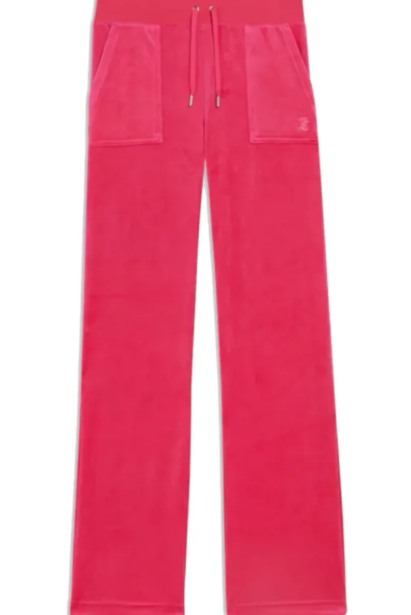 Juicy Couture Del Ray Classic Velour Pocketed Bottoms - Pink Glo | Trousers And Playsuits | Suits & Co-Ordinates
