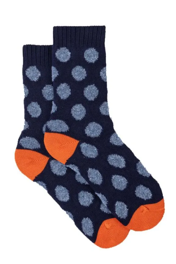 Paul Smith Dolly Spot Socks - Navy | Hosiery | Gifts