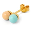 Lulu Copenhagen Double Colour Ball One Piece Enamel - Mint/Dessert Mist | Jewellery