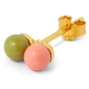 Lulu Copenhagen Double Colour Ball One Piece Enamel - Burnt Coral/Willow Green | Jewellery