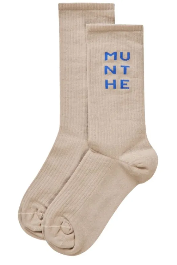 Munthe Ekanea Socks - Beige | Hosiery