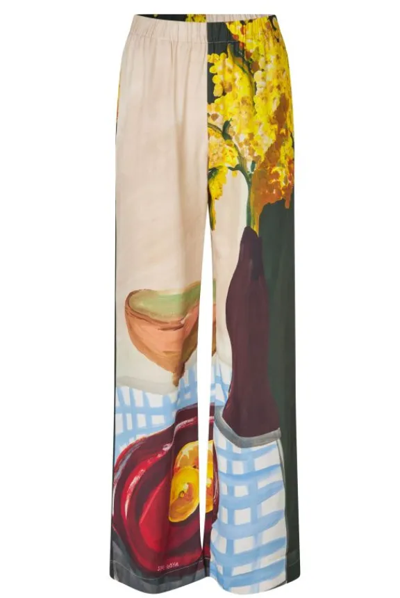Stine Goya Elasticated Trousers - Lemons on a Plate | Trousers And Playsuits | Suits & Co-Ordinates