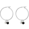 Sence Copenhagen Essentials Be a Star Earrings 3.5cm - Pearl & Black Agate | Jewellery