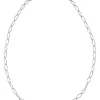 Sence Copenhagen Essentials Spruce Long Necklace - Matt Silver 90cm | Jewellery | Gifts