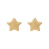 Sence Copenhagen Essentials Star Ear Studs - Matt Gold Plated | Jewellery
