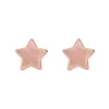 Sence Copenhagen Essentials Star Ear Studs - Matt Rose Gold Plated | Jewellery