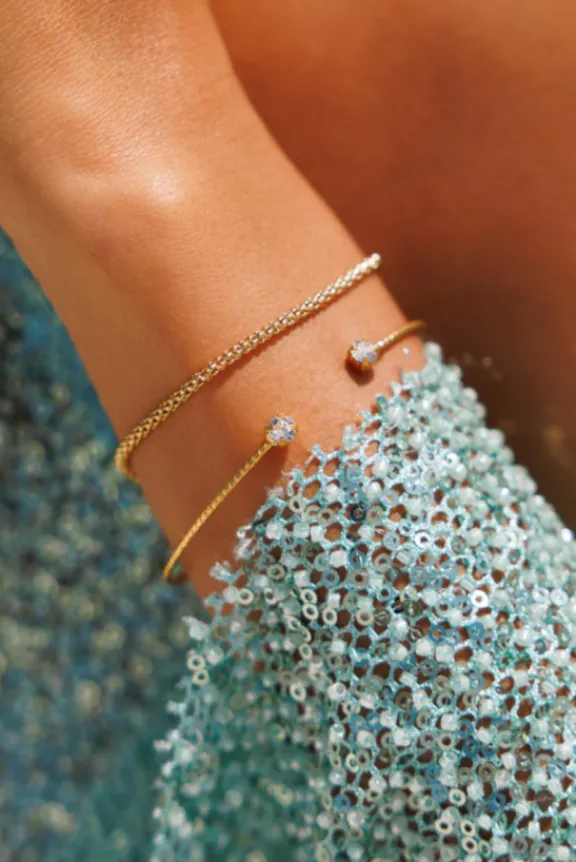 Caroline Svedbom Evita Stud Bracelet - Gold/Crystal | Jewellery | Gifts